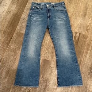 AG Classic Blue Denim Jeans Farrah Boot Crop size 32